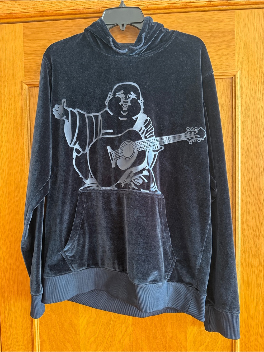 True Religion Buddha Velour Hoodie Mens Size XL